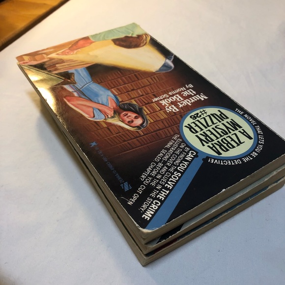 Vintage 1978 1979 A Zebra Mystery Puzzler Books Solve The Crime # 2, 23, 26 - Picture 2 of 10